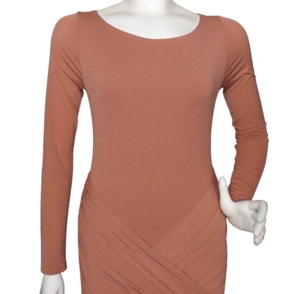 NAKED WARDROBE Dress, L, Bodycon, Rushed/Swaddled Skirt, long sleeves, Wiggle - Picture 9 of 9